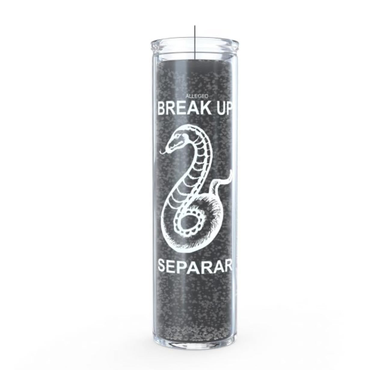Break Up Separate Candle - Black - 7 Day