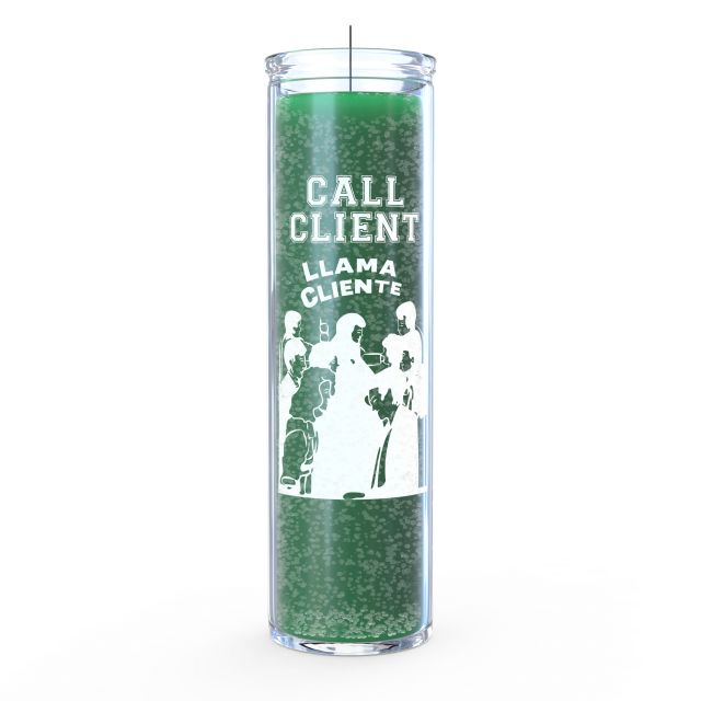 Call Client Candle Green 7 Day