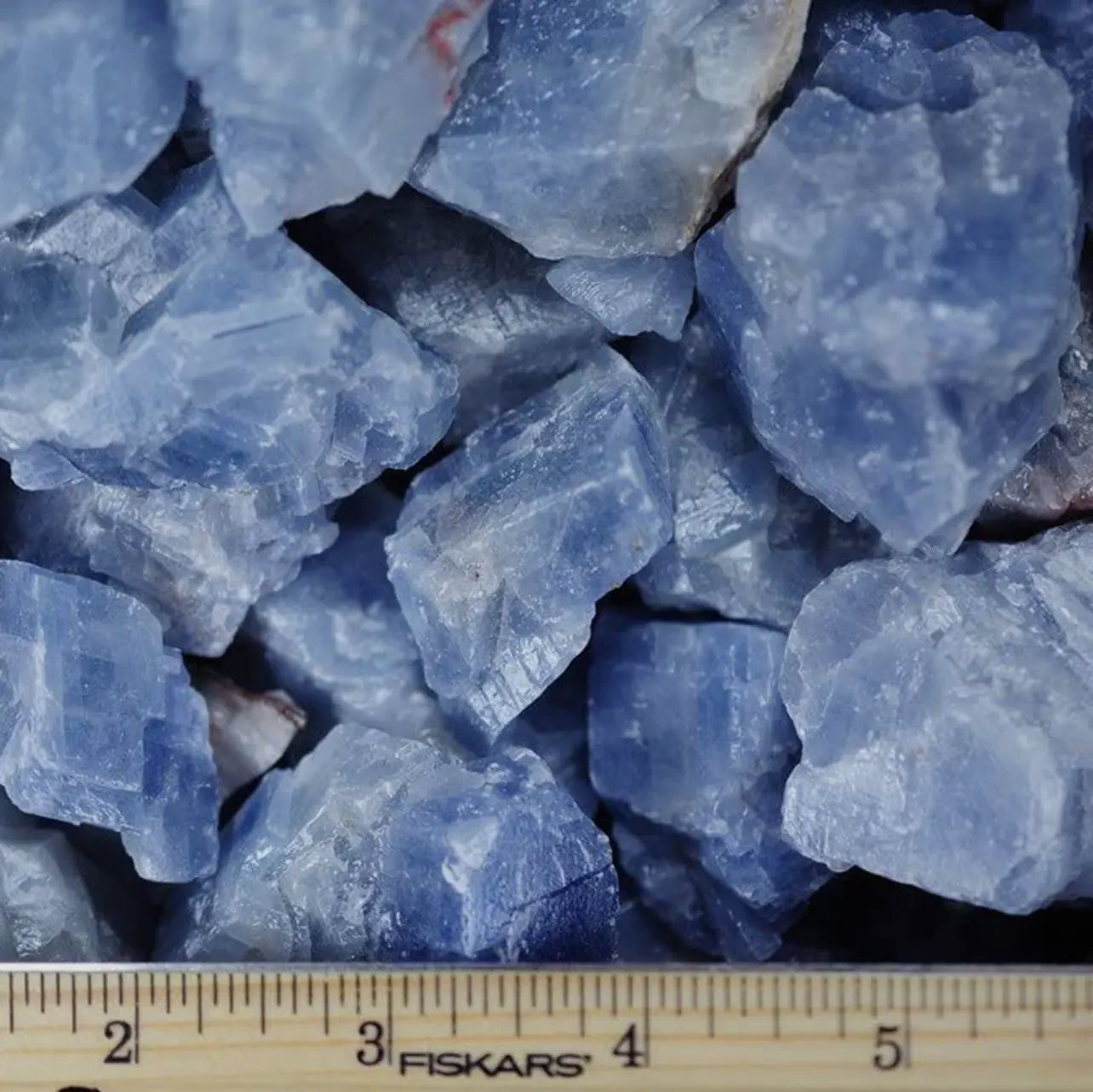 Raw blue calcite crystal, perfect for meditation or energy healing