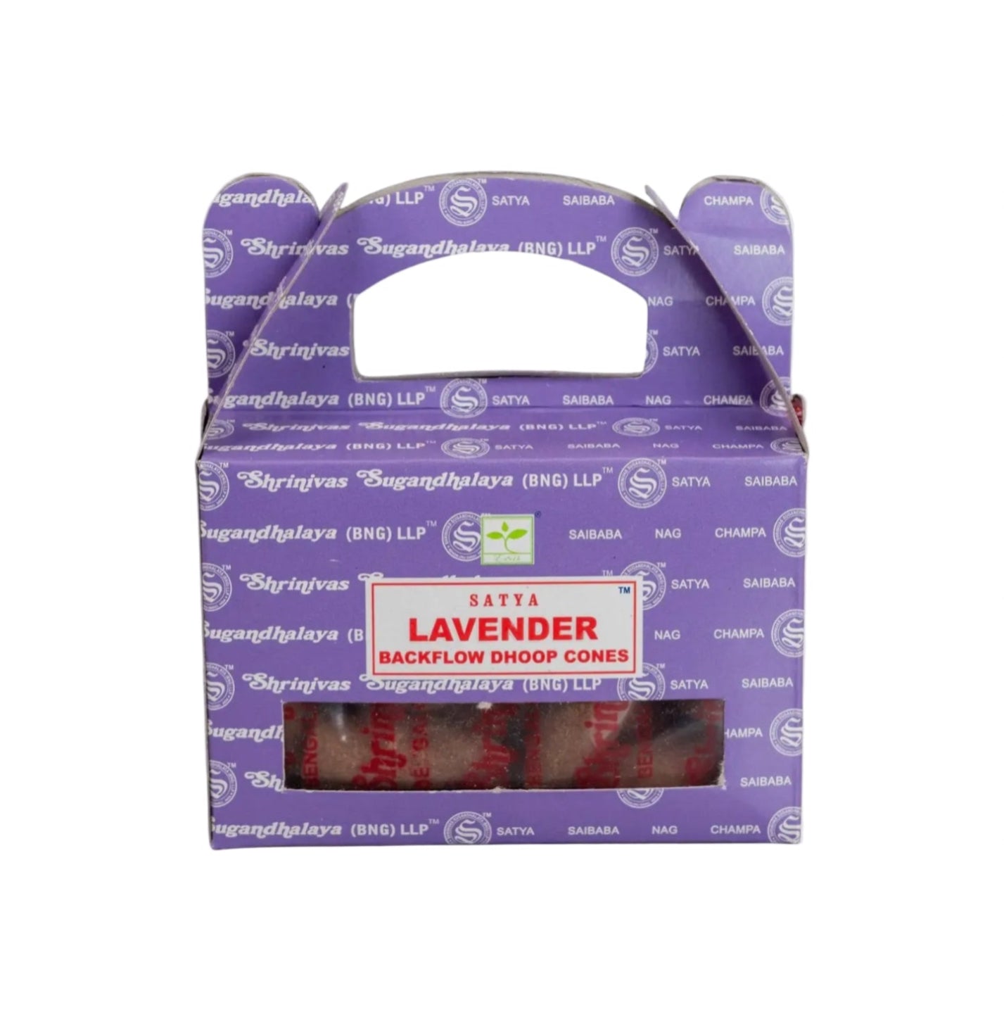 Lavender Backflow Cone Incense Satya