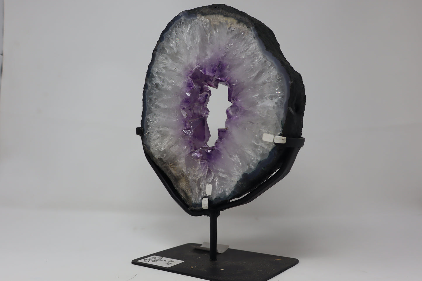 Amethyst Slice Large w/stand