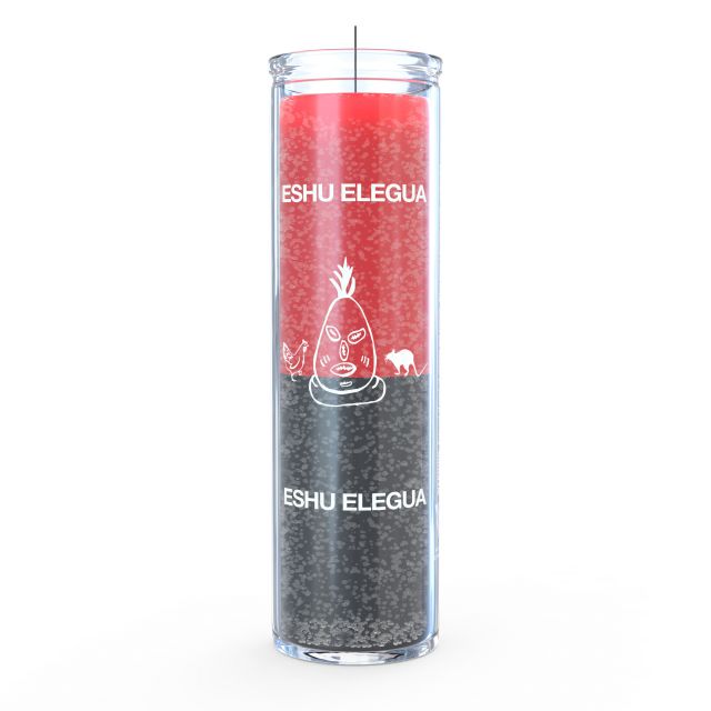 Eshu Elegua Candle - Red/Black - 7 Day