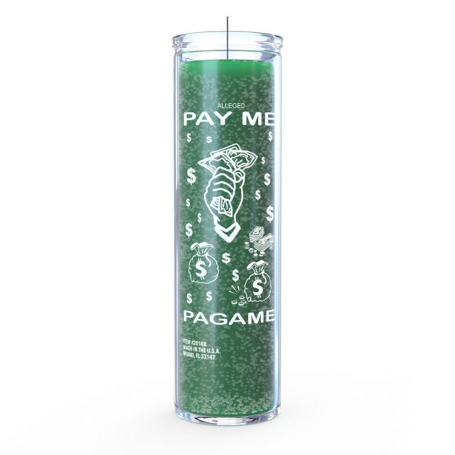 Pay Me Now Candle - Green - 7 Day