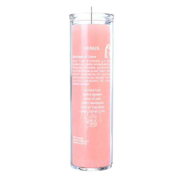 Pink Adam and Eve Lovers Candle, 7-day candle for enhancing romance and love rituals.