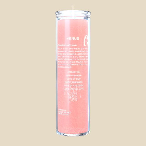 Pink Adam and Eve Lovers Candle, 7-day candle for enhancing romance and love rituals.