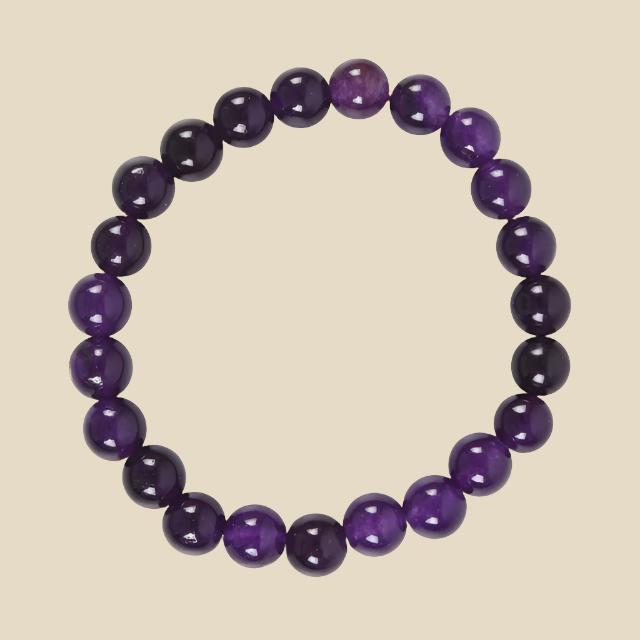 Amethyst Bead Bracelet