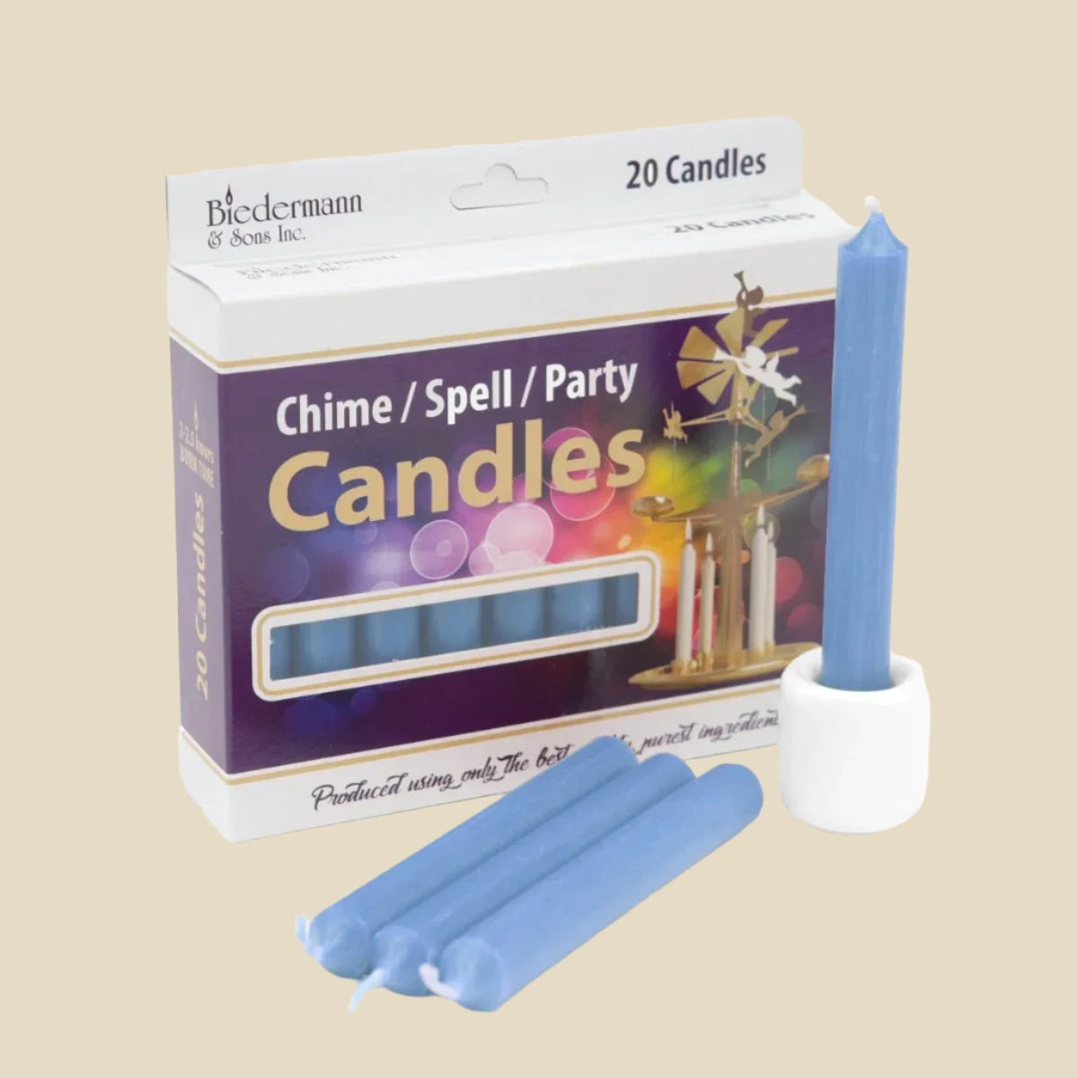 Light Blue Chime Candle