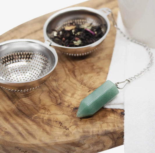 Green Aventurine Tea Infuser Ball