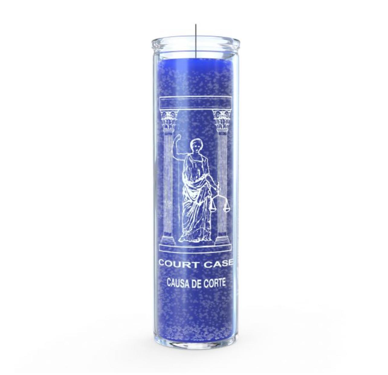 Court Case Candle - Blue - 7 Day