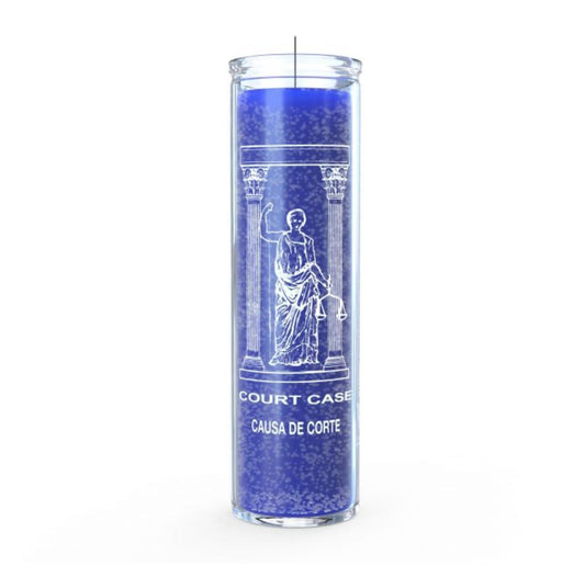 Court Case Candle - Blue - 7 Day