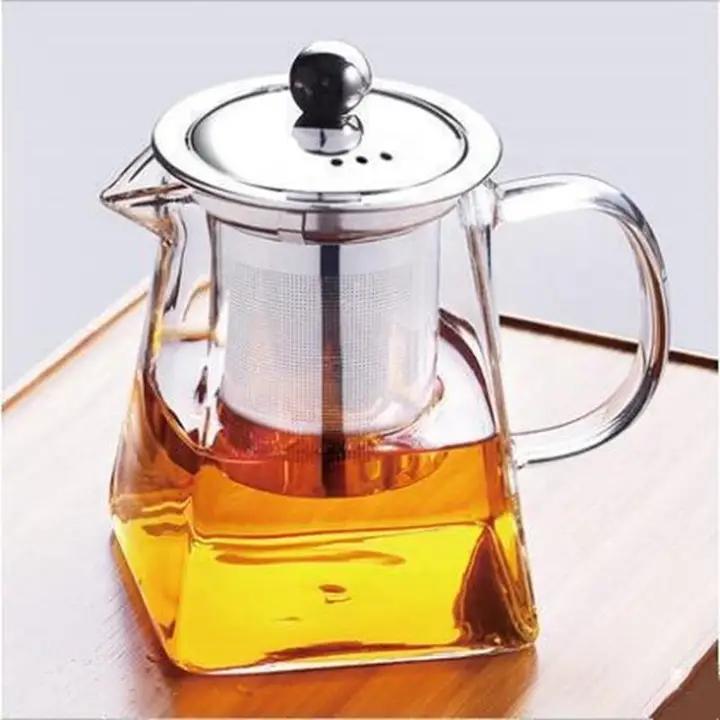 Glass Teapot W/Stainless Steel Infuser & Lid 32oz