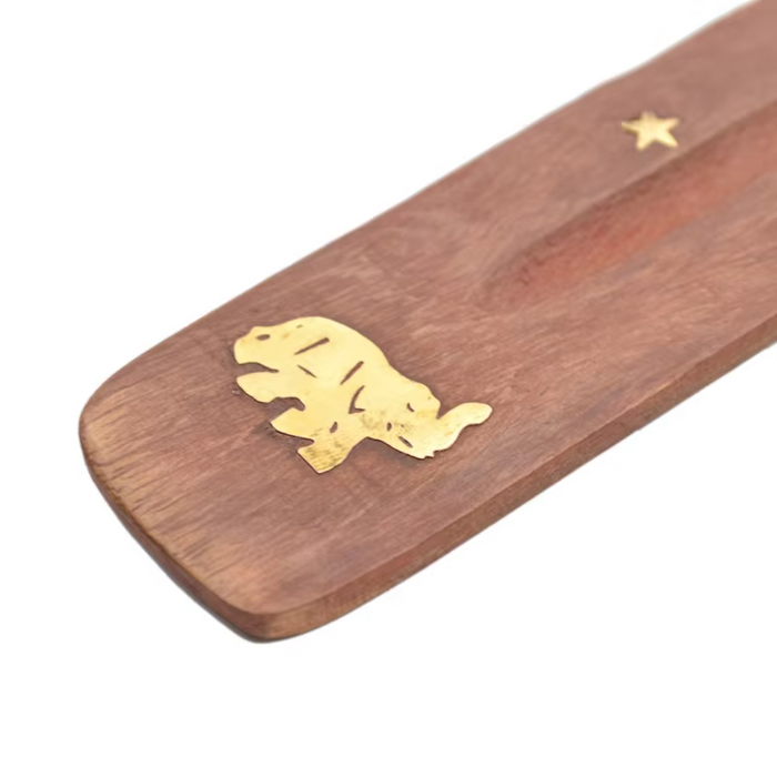 Elephant 1pc Wooden Incense Stick Holder