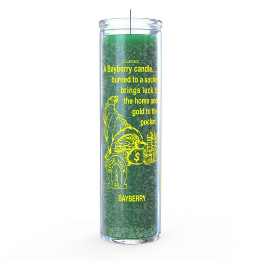 Green Bayberry Candle for prosperity and positive energy, burning for seven days