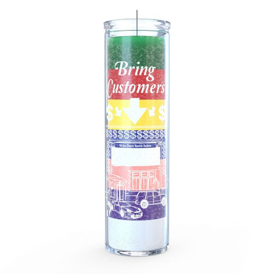 Bring Customers Candle - Rainbow - 7 Day