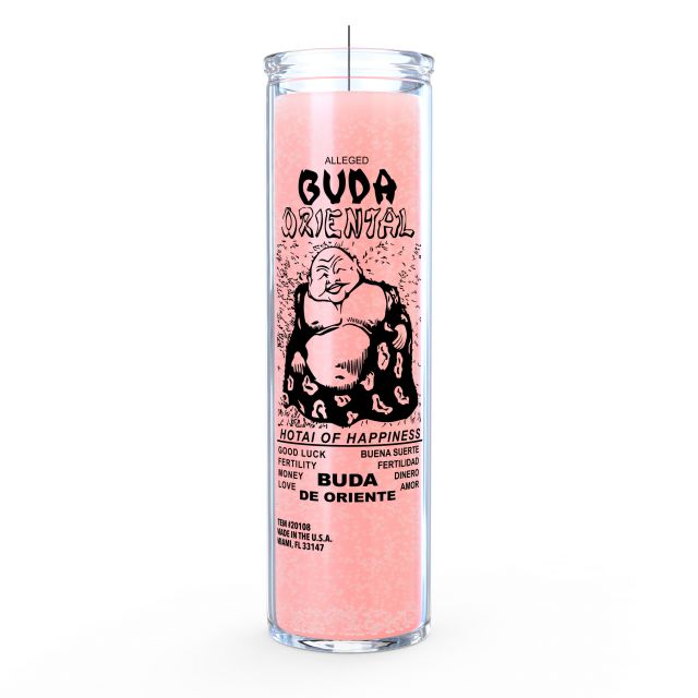 Buddha Candle - Pink - 7 Day