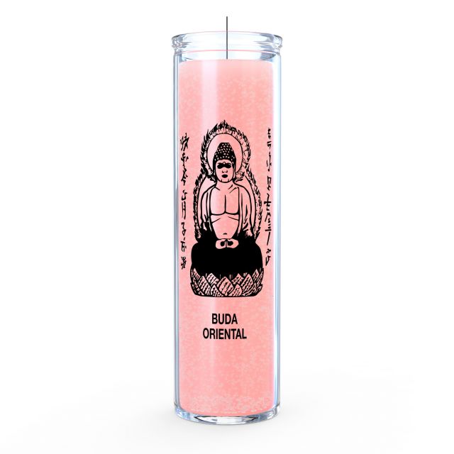 Buddha Candle - Pink - 7 Day