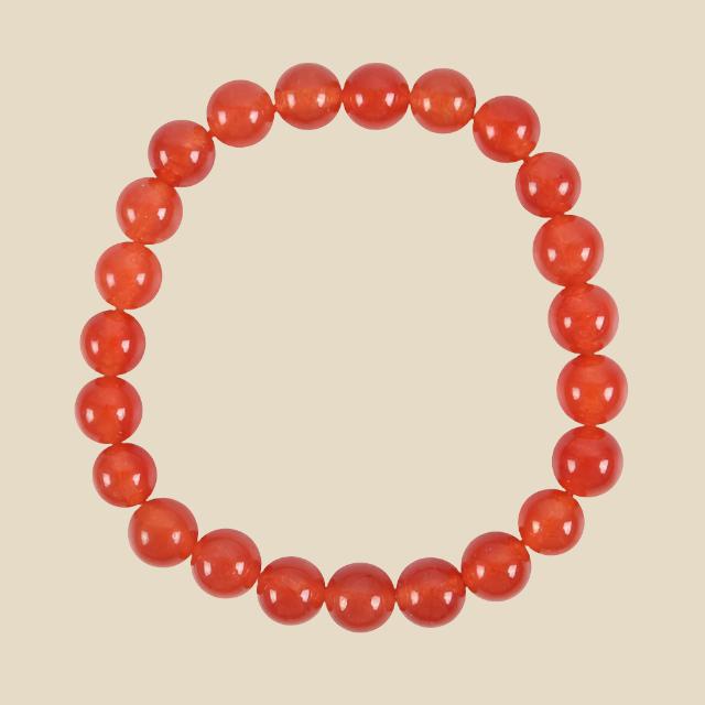 Carnelian Bead Bracelet