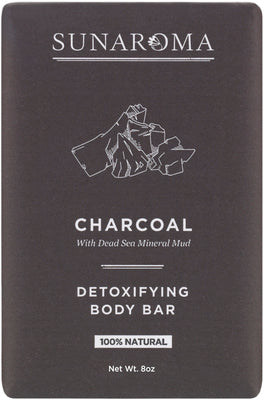 "Sunaroma Charcoal Soap bar, deep cleansing with activated charcoal for a fresh and clean feel."