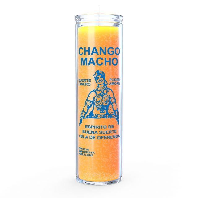 Chango Macho Spirit of Good Luck Candle - Gold - 7 Day