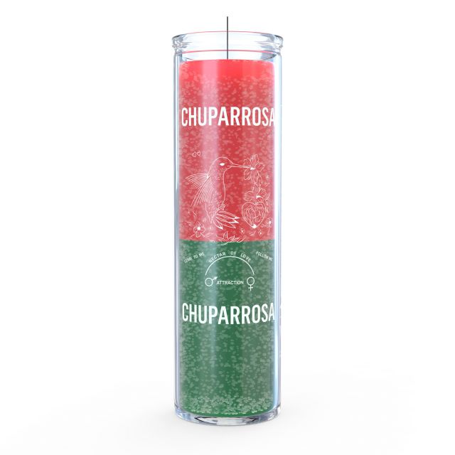 Chuparrosa Hummingbird Candle -  Red/Green - 7 Day