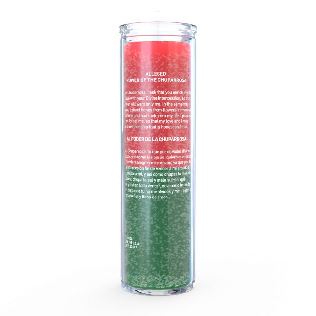 Chuparrosa Hummingbird Candle -  Red/Green - 7 Day