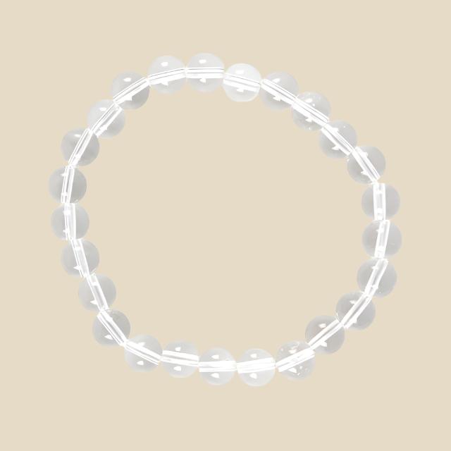 Clear Quartz Bead Bracelet