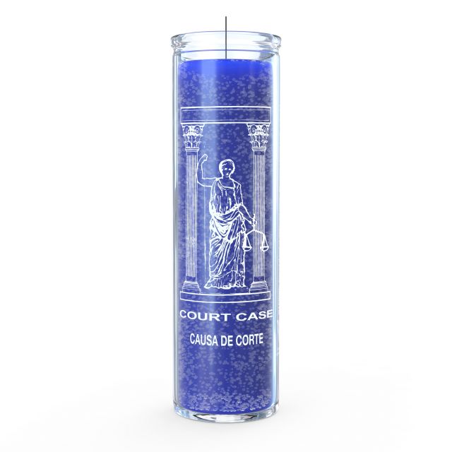 Court Case Candle - Blue - 7 Day