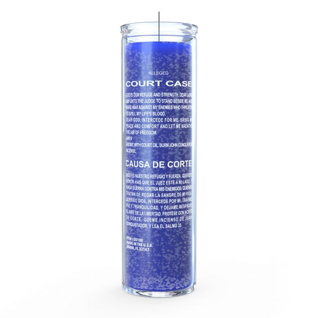 Court Case Candle - Blue - 7 Day