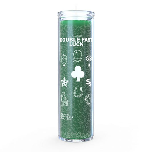 Double Fast Luck Candle - Green - 7 Day