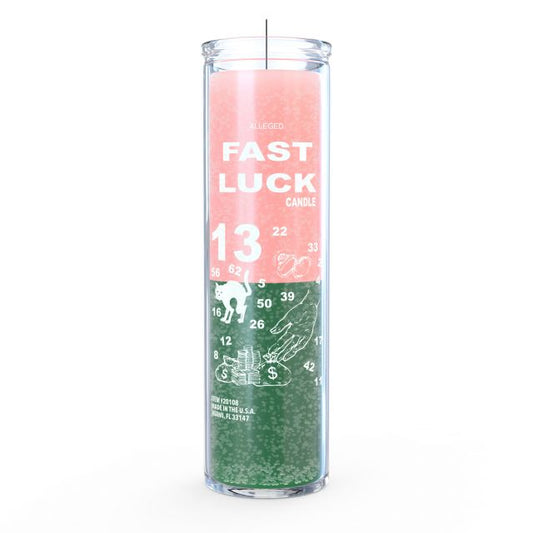 Fast Luck Candle - Pink/Green - 7 Day
