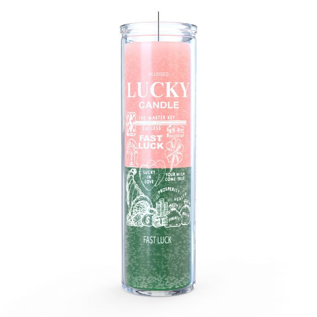 Fast Luck Candle - Pink/Green - 7 Day