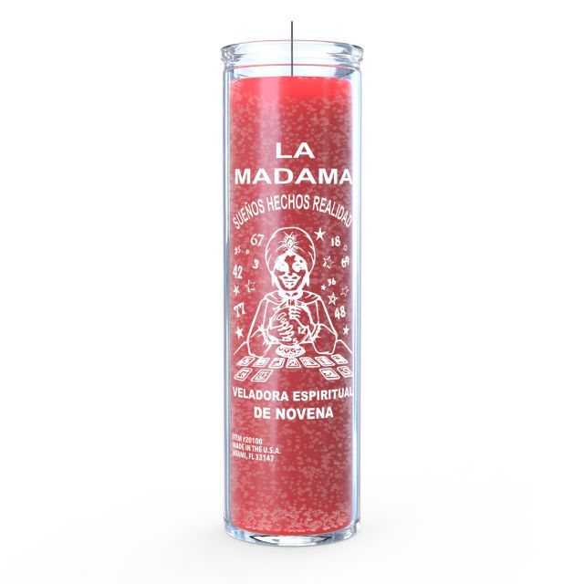 Fortune Teller (Madama) Candle - Red - 7 Day