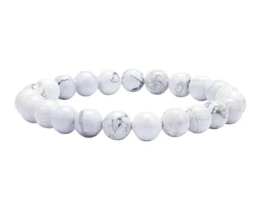 Howlite Bead Bracelet
