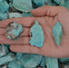 Raw Rough Amazonite Crystal, green-blue stone known for its calming and balancing properties.