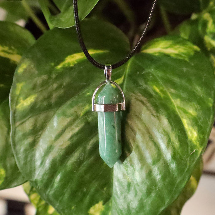 Green Aventurine Point Necklace