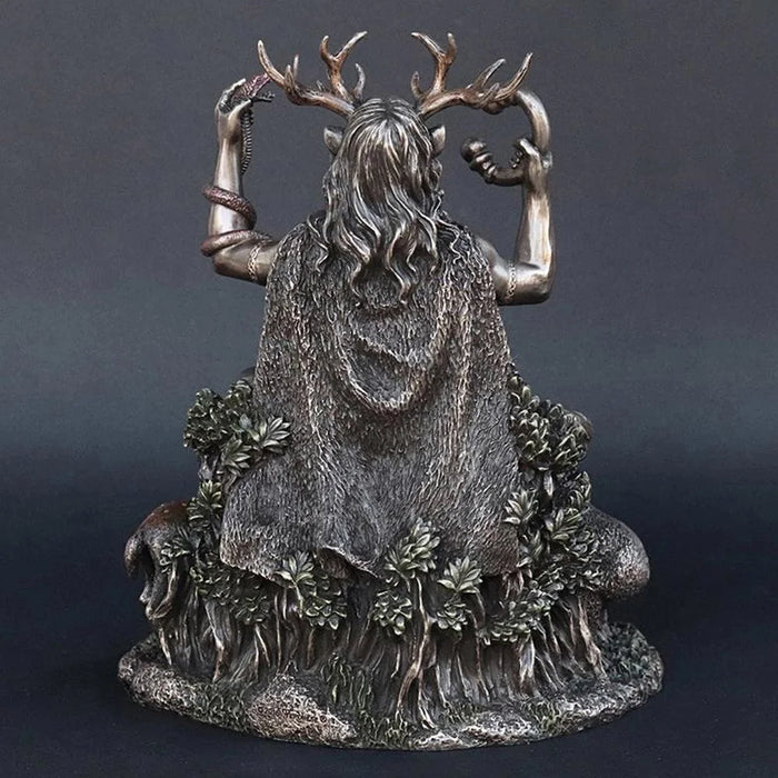 Cernunnos Sitting Statue Celtic God