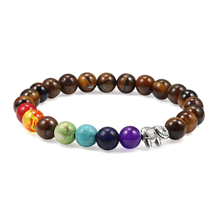 Reiki 7 Chakra Bracelet - Elephant