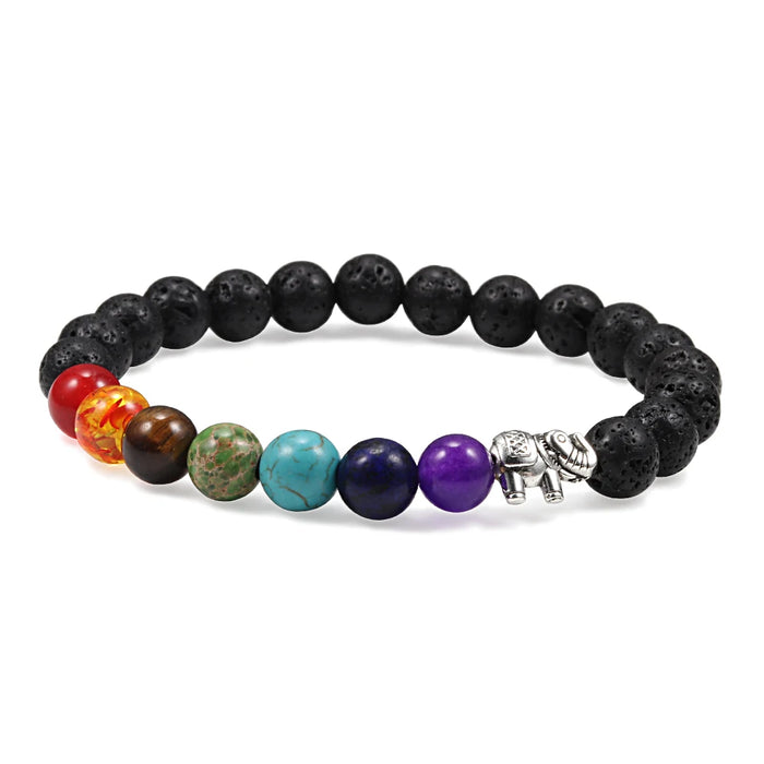 Reiki 7 Chakra Bracelet - Elephant