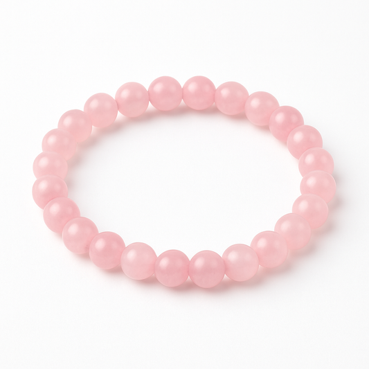 Rose Quartz Beaded Bracelet