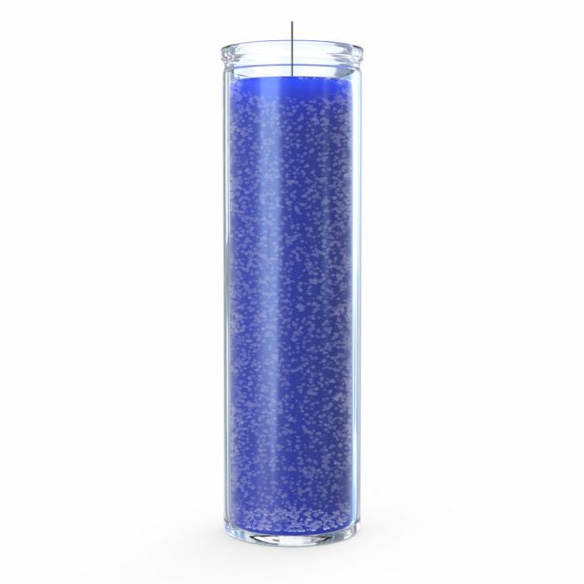 Blue Plain Candle - 7 Day