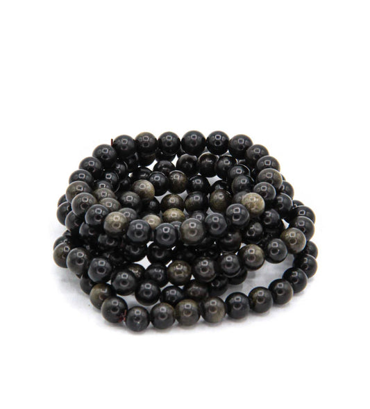 Obsidian Bead Bracelet