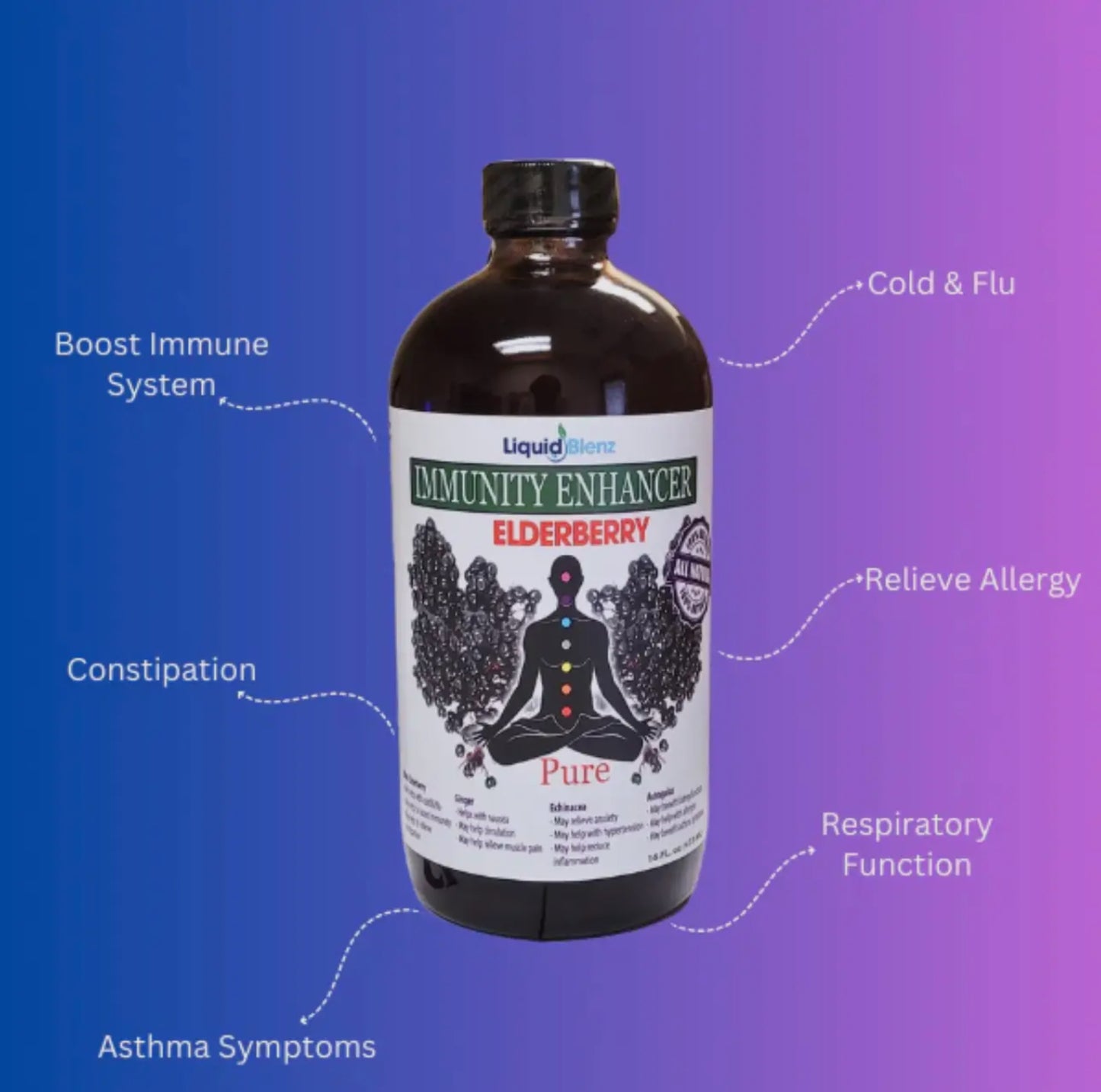 Immunity Enhancer/ W Elderberry (16oz)