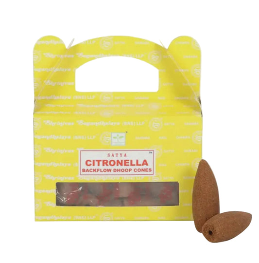 Citronella Backflow Cone Incense Satya