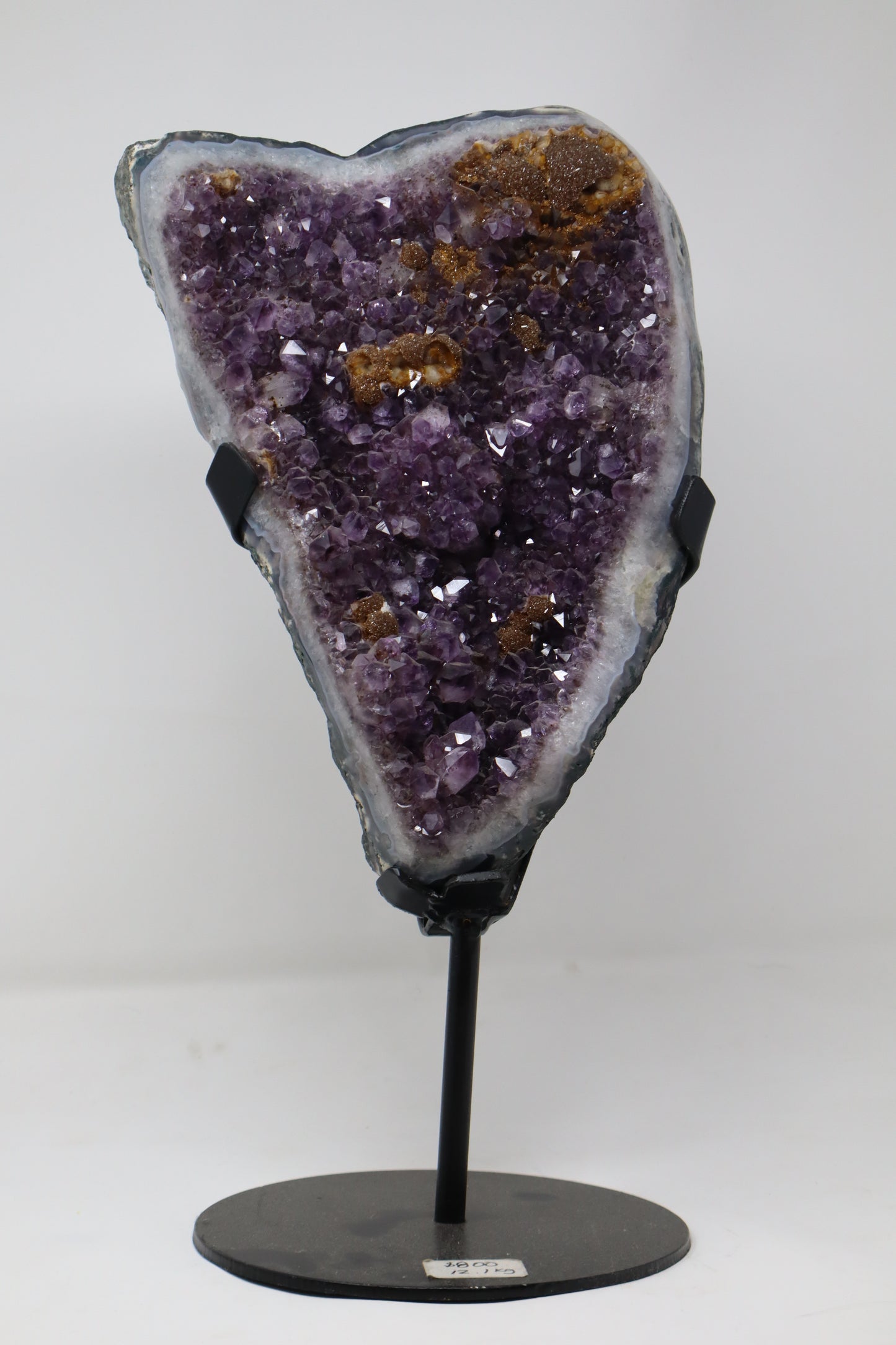 Amethyst Heart Large w/Stand