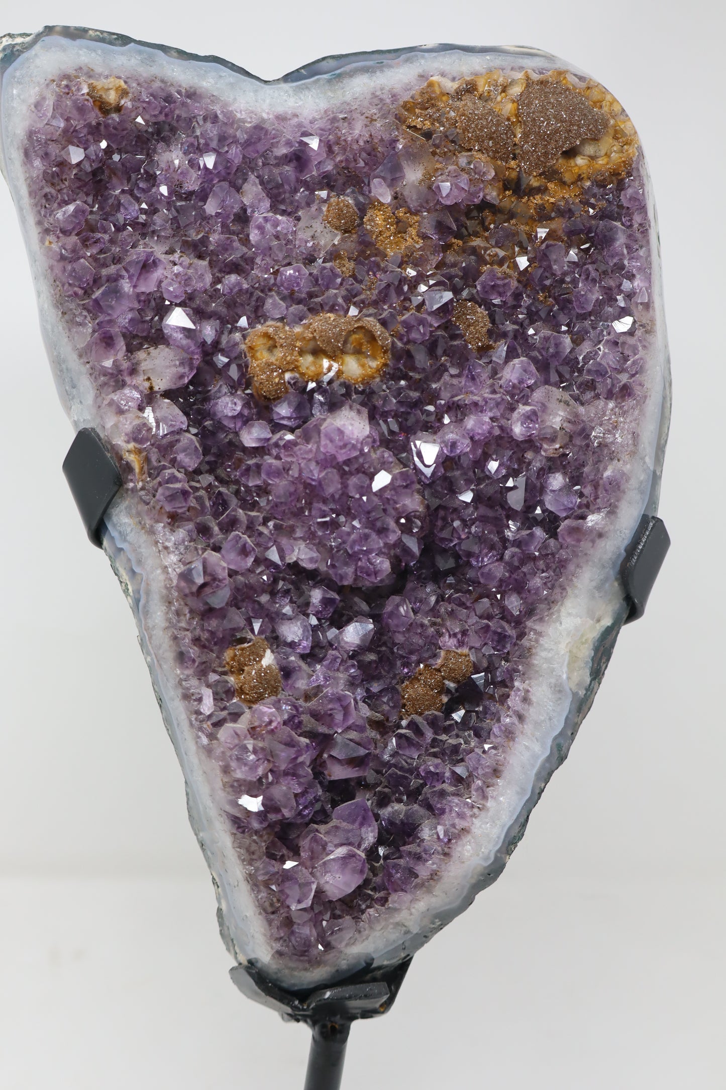 Amethyst Heart Large w/Stand