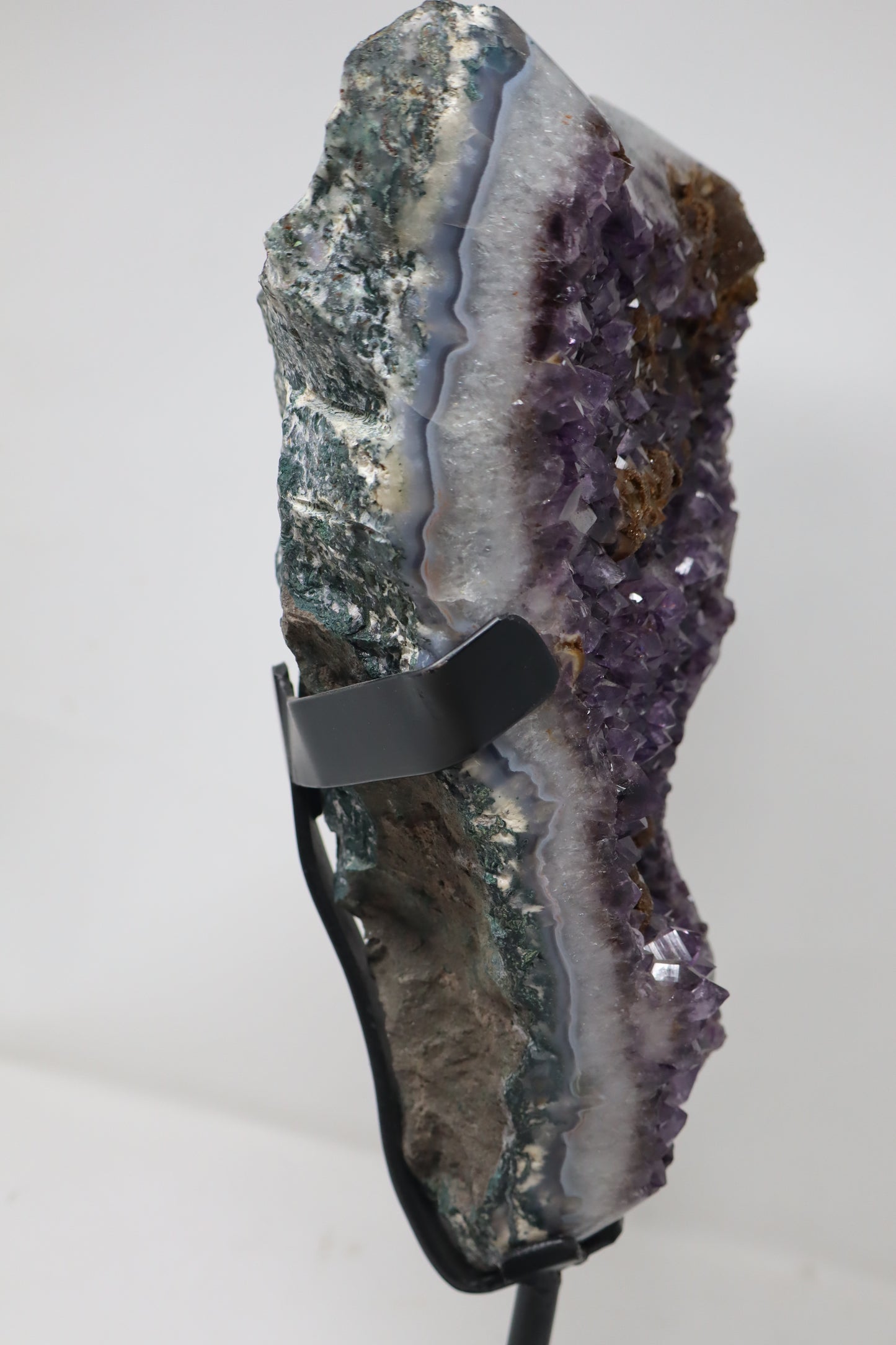 Amethyst Heart Large w/Stand