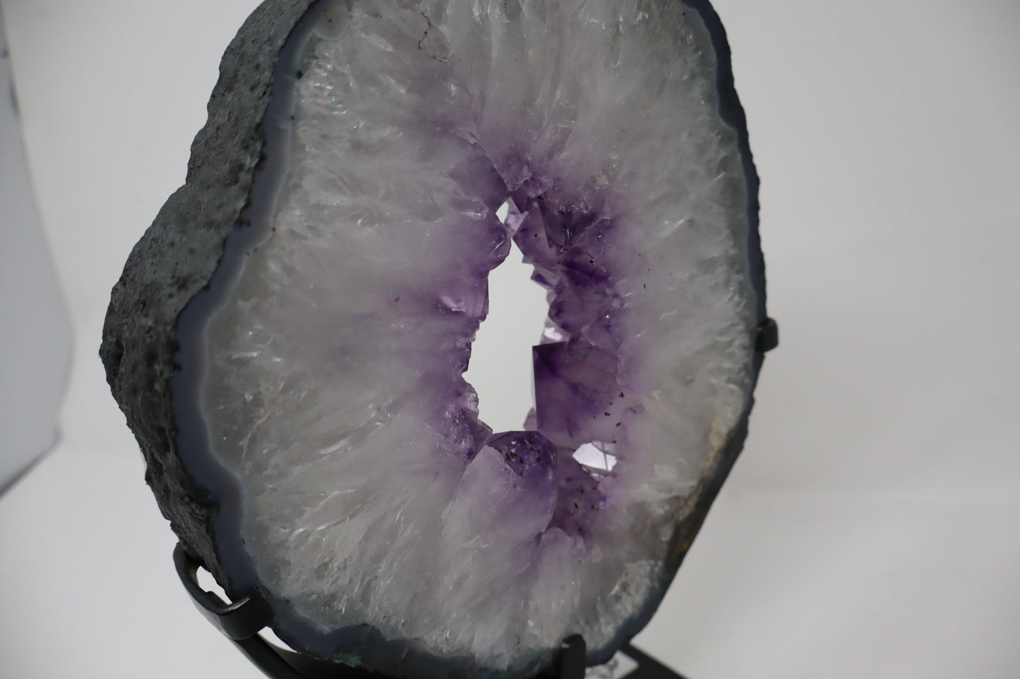 Amethyst Slice Large w/stand