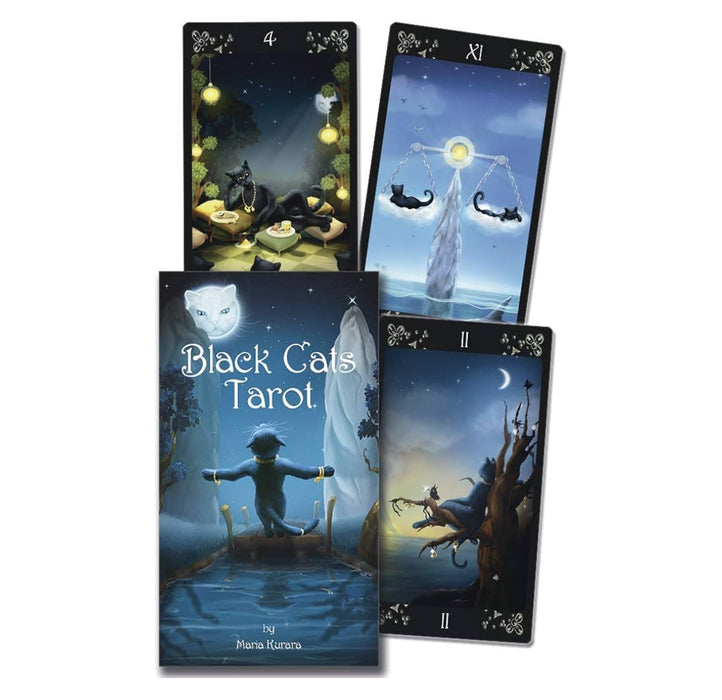 Black Cats tarot By Maria Kurarai