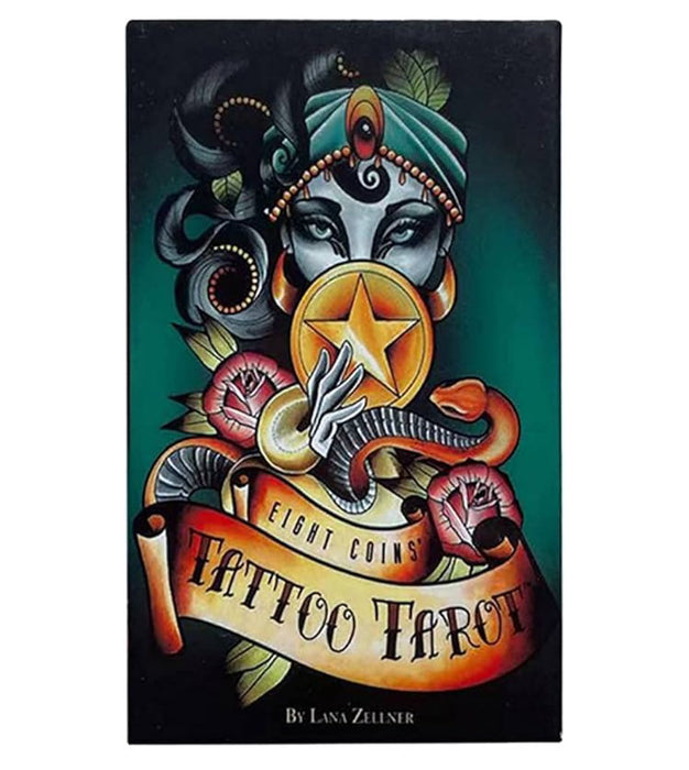 Eight Coins' Tattoo Tarot Cards,Tarot Card,Deck Game