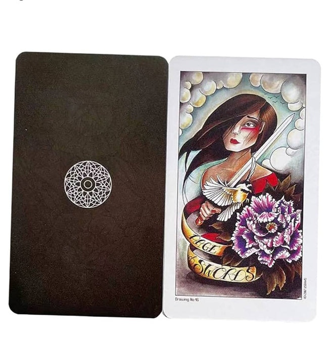 Eight Coins' Tattoo Tarot Cards,Tarot Card,Deck Game